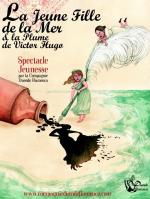 Affiche La jeune fille de la mer et la plume de v hugo- duende flamenco